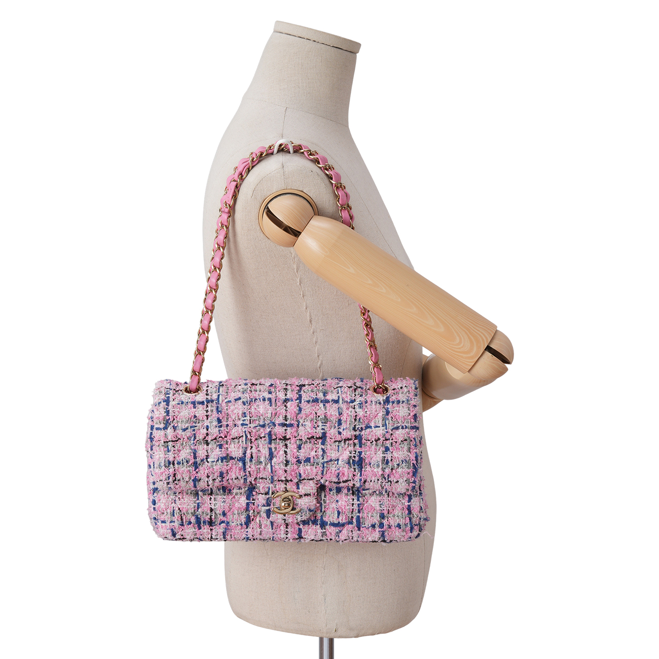 CHANEL(USED)샤넬 트위드 클래식 미듐 플랩백