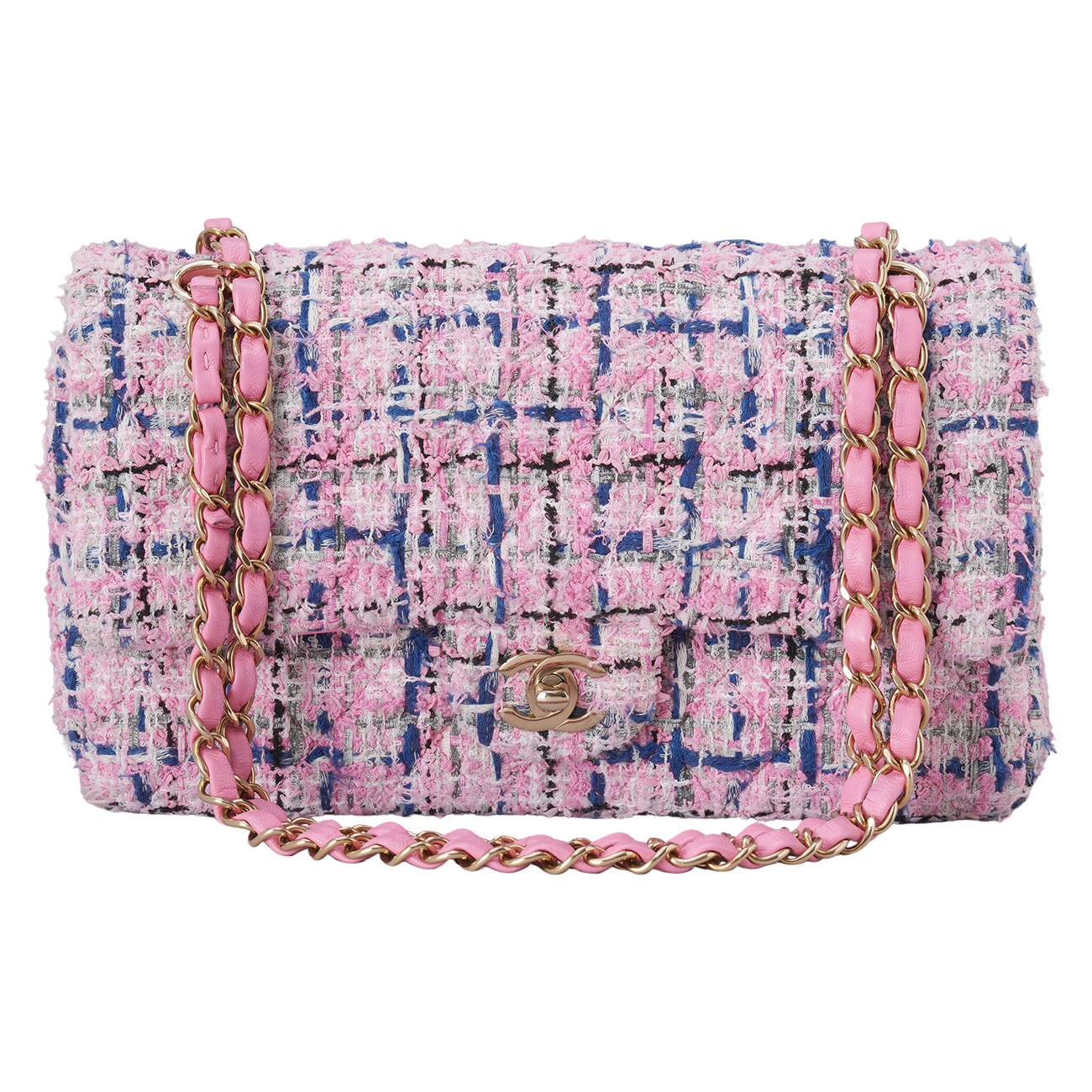 CHANEL(USED)샤넬 트위드 클래식 미듐 플랩백