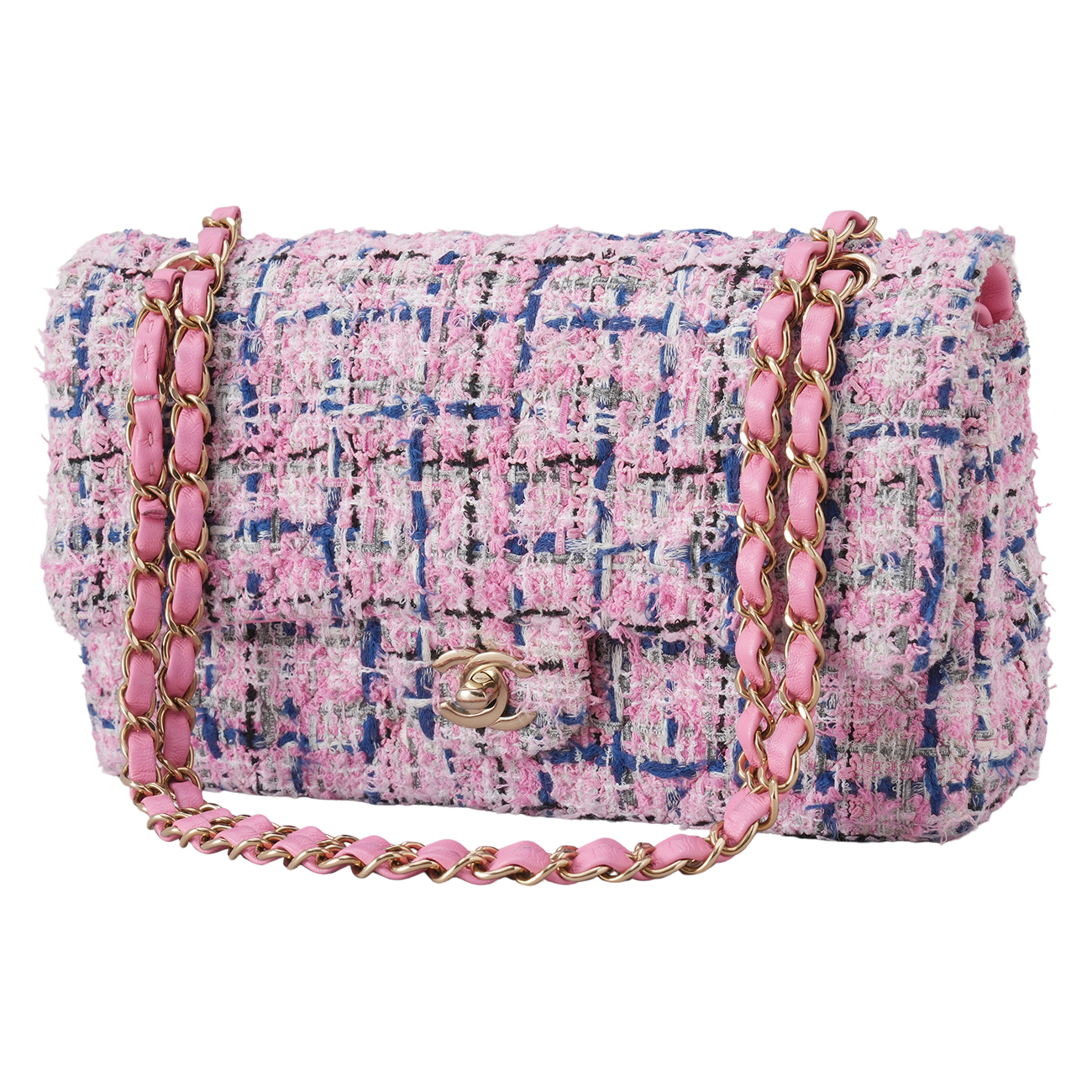 CHANEL(USED)샤넬 트위드 클래식 미듐 플랩백