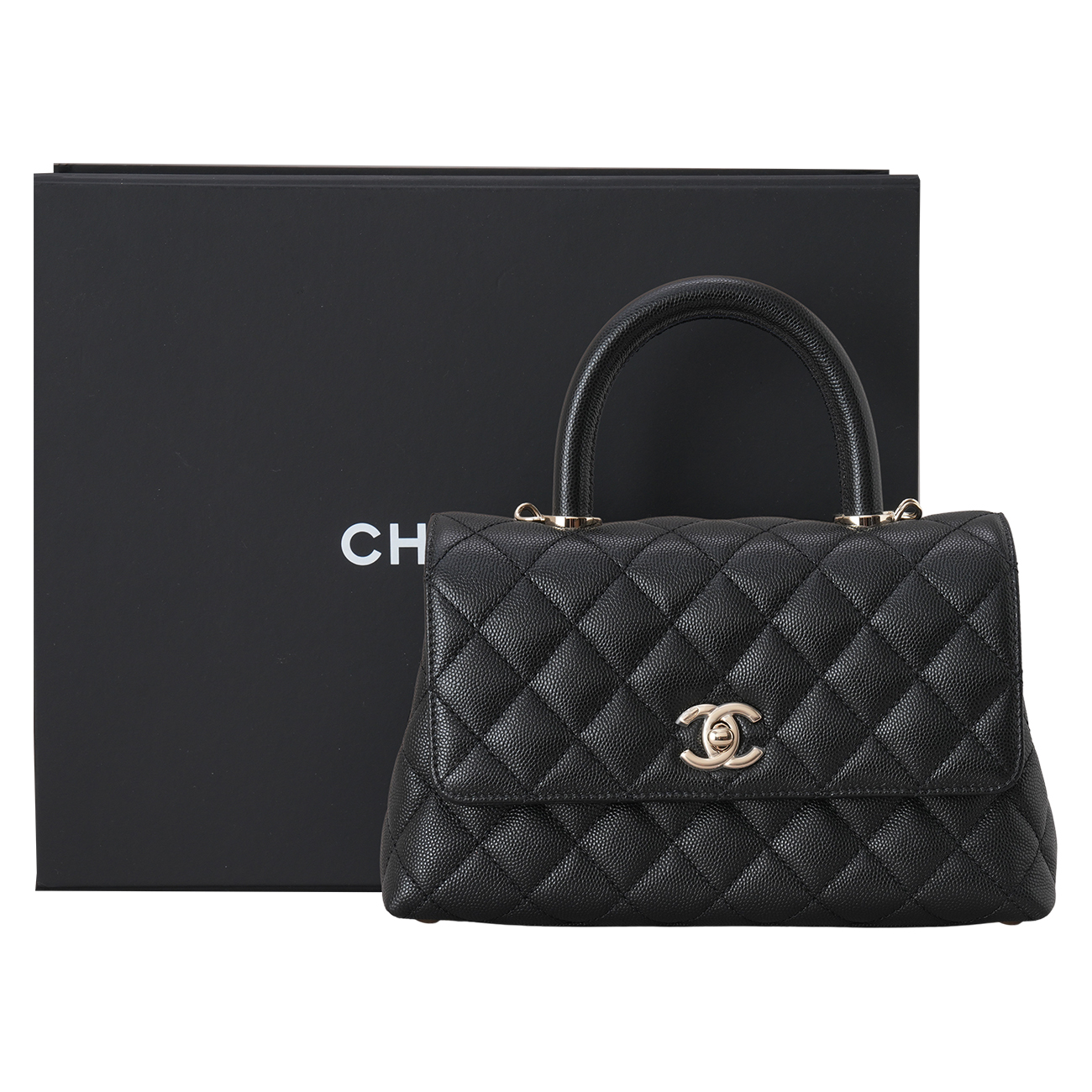 CHANEL(USED)샤넬 캐비어 코코핸들 23