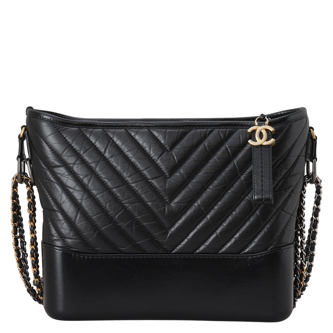 CHANEL(USED)샤넬 쉐브론 가브리엘 호보 미듐