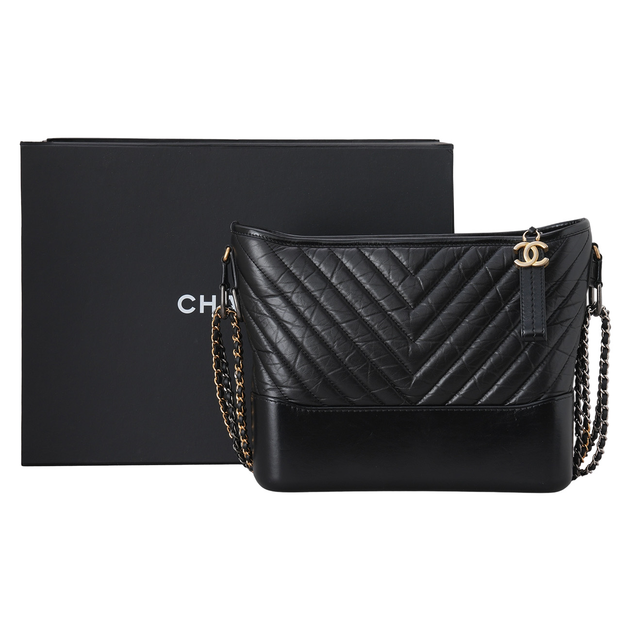CHANEL(USED)샤넬 쉐브론 가브리엘 호보 미듐