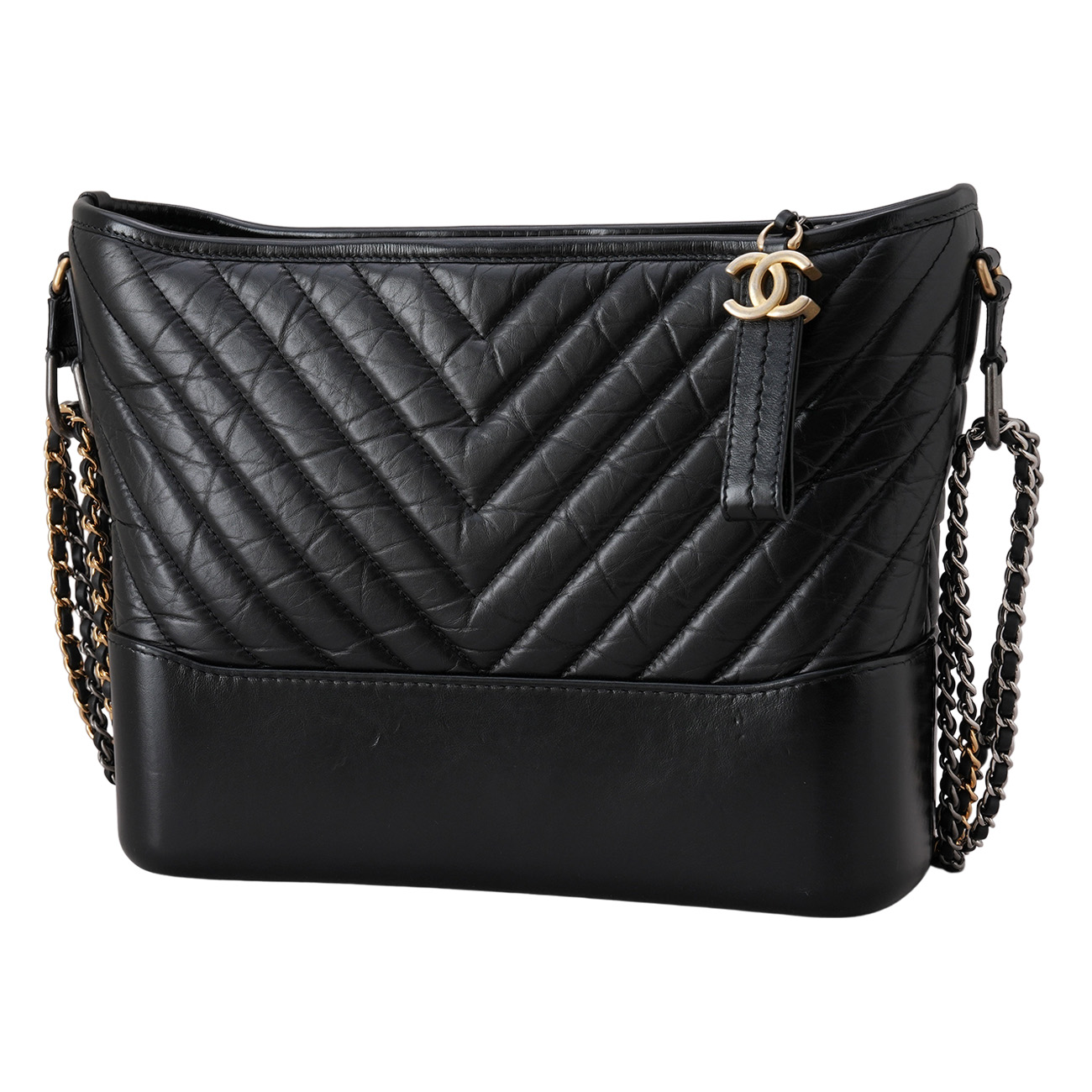 CHANEL(USED)샤넬 쉐브론 가브리엘 호보 미듐