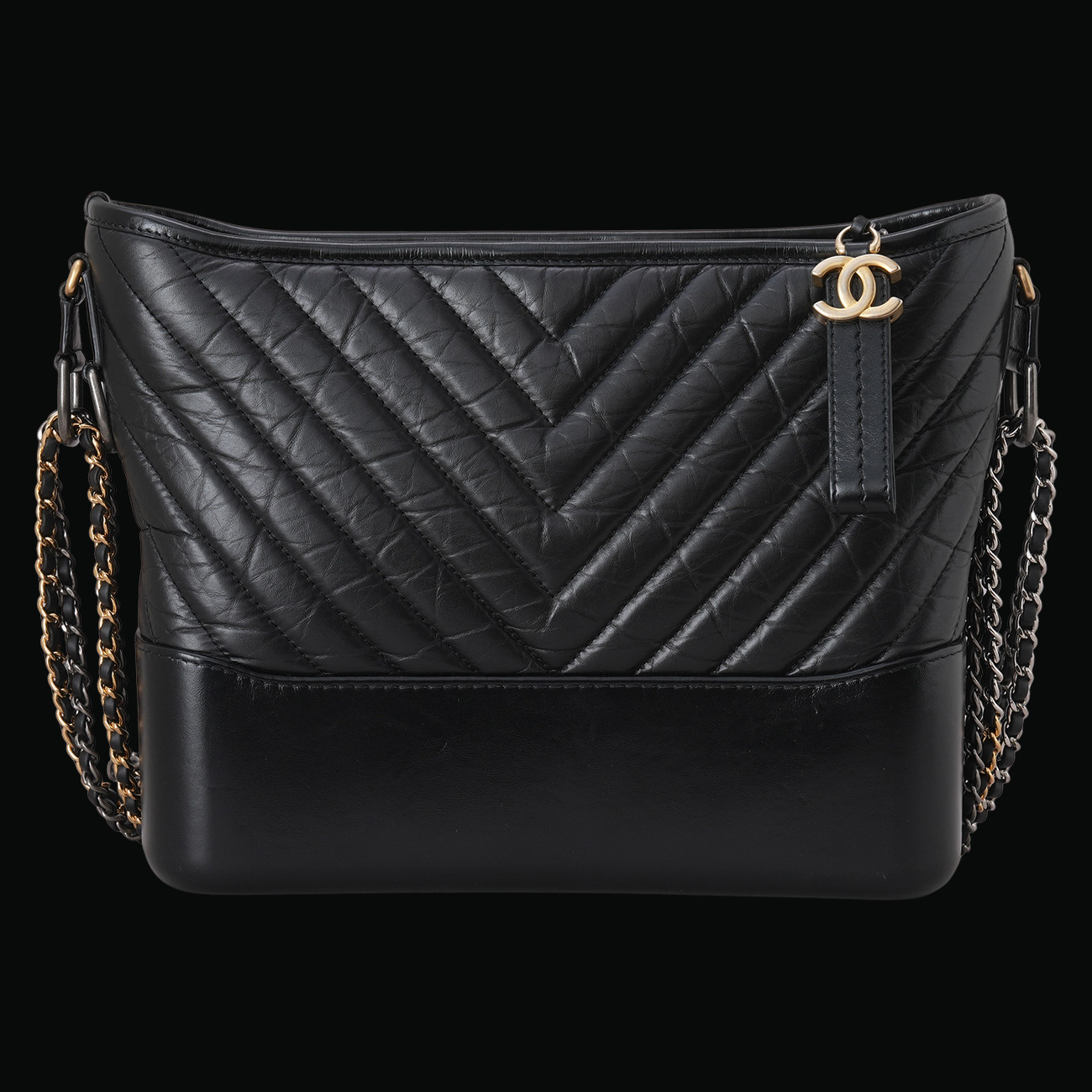 CHANEL(USED)샤넬 쉐브론 가브리엘 호보 미듐