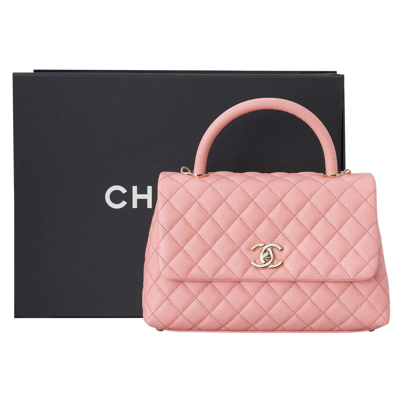 CHANEL(USED)샤넬 캐비어 코코핸들 미듐