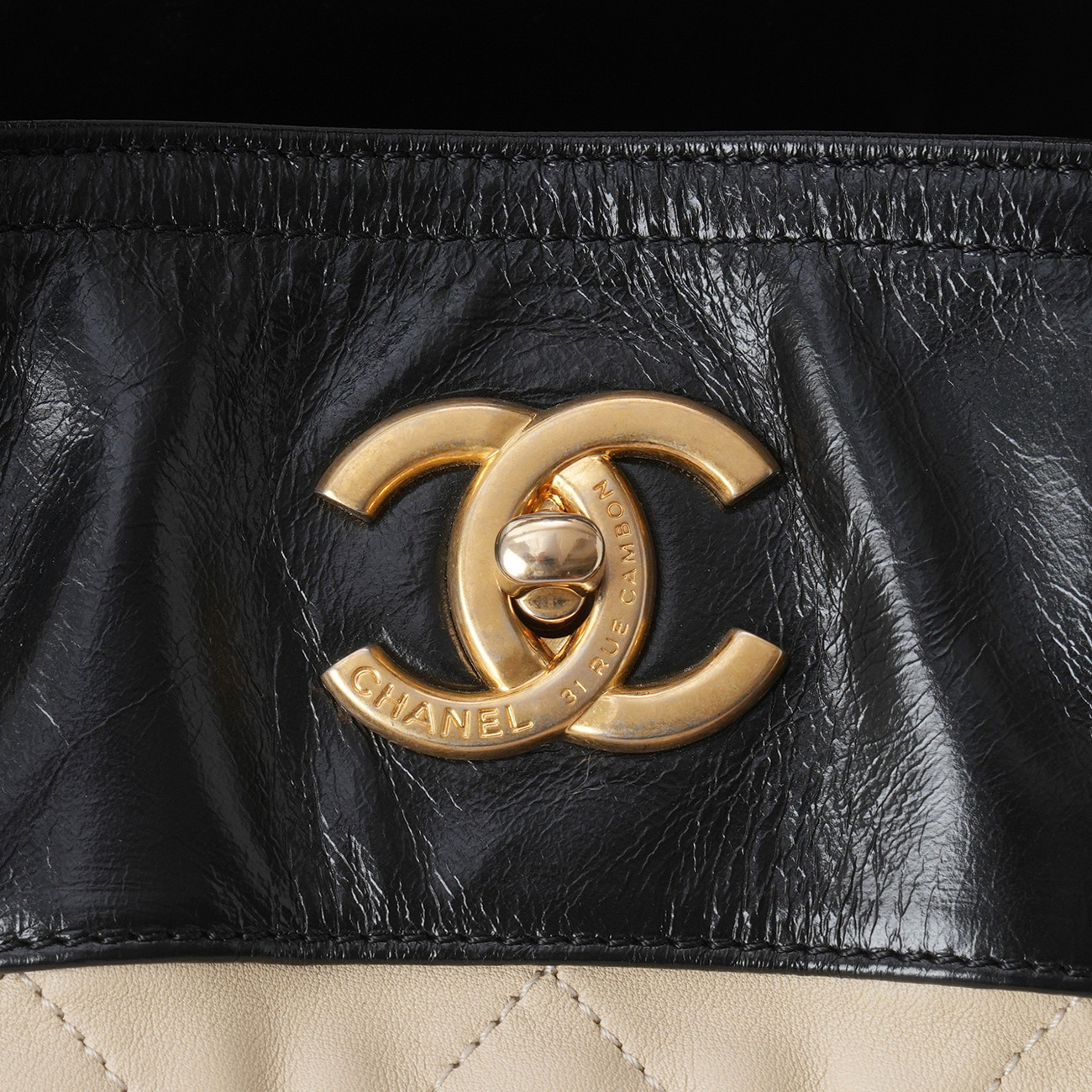 CHANEL(USED)샤넬 시즌 CC로고 탑 핸들겸 숄더백