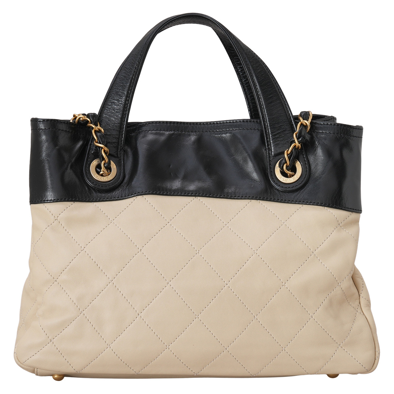 CHANEL(USED)샤넬 시즌 CC로고 탑 핸들겸 숄더백