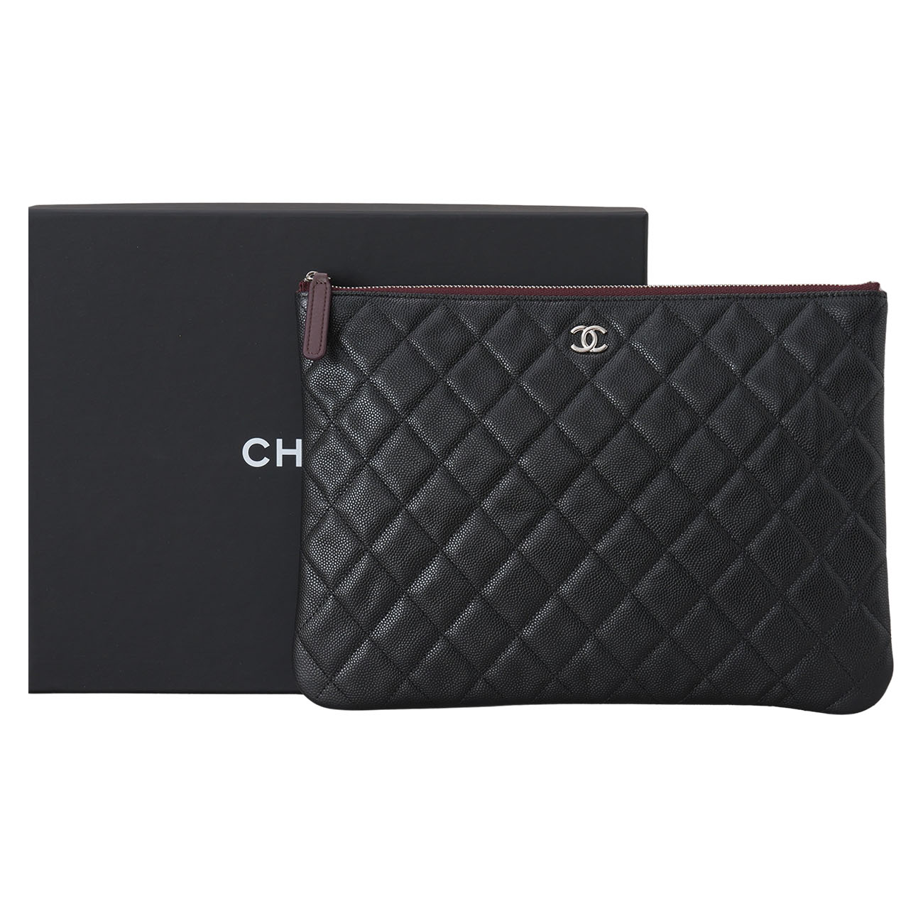 CHANEL(USED)샤넬 A82545 캐비어 클래식 클러치 뉴미듐
