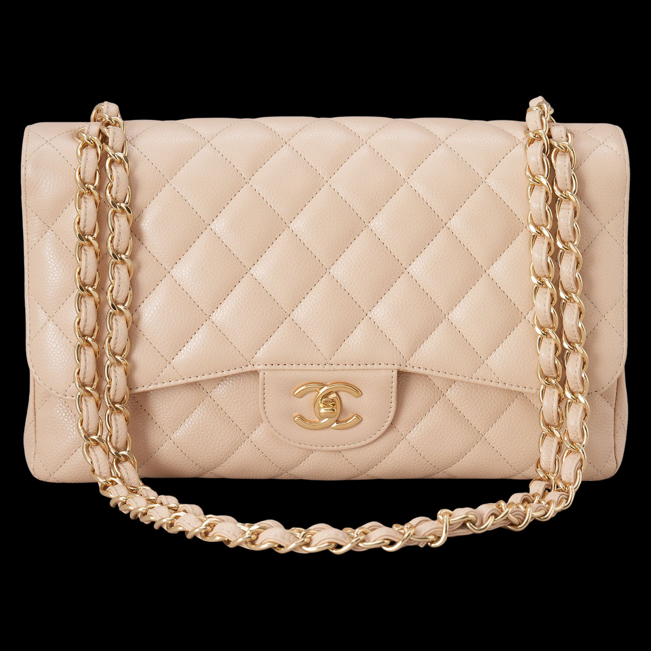 CHANEL(USED)샤넬 캐비어 클래식 점보 플랩백