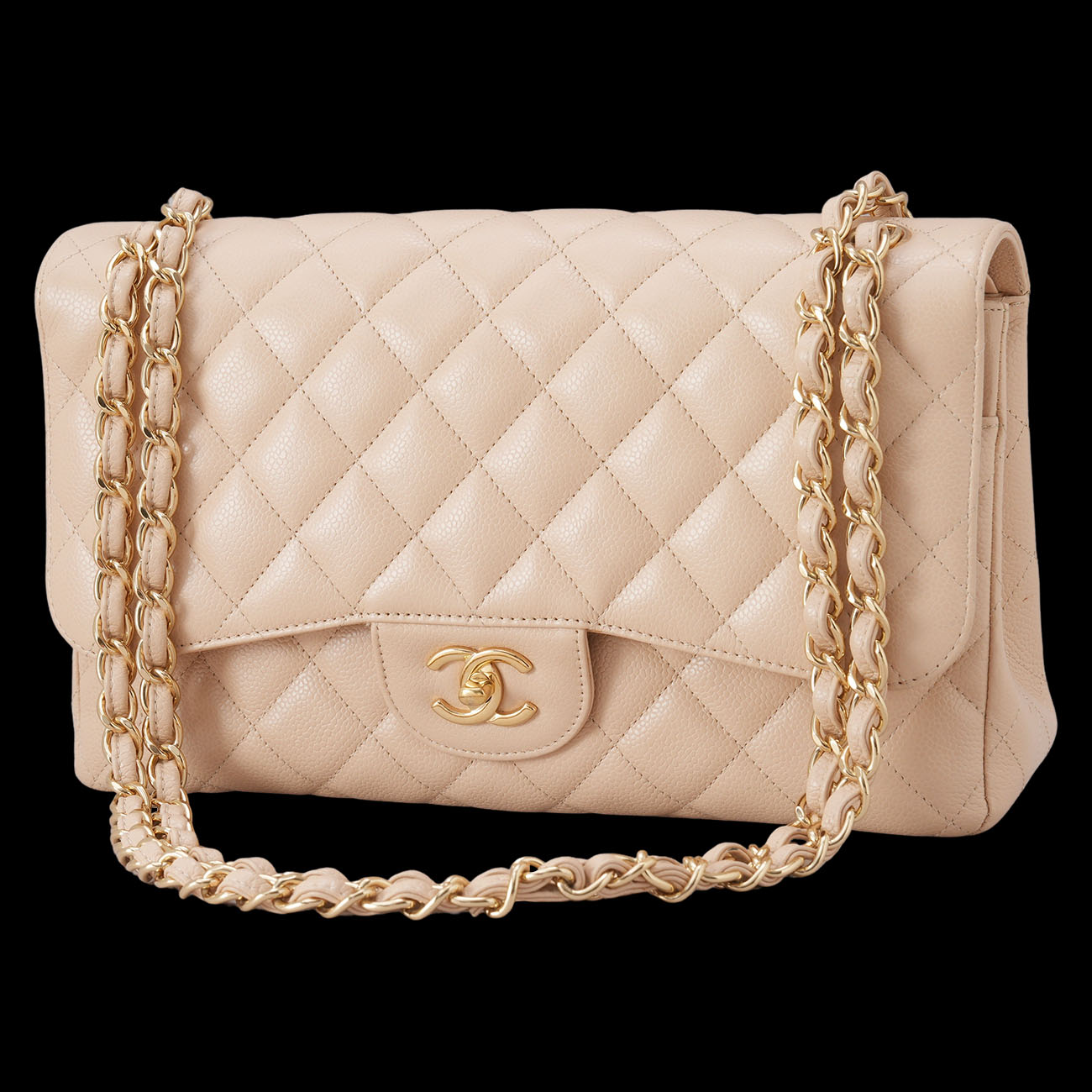 CHANEL(USED)샤넬 캐비어 클래식 점보 플랩백