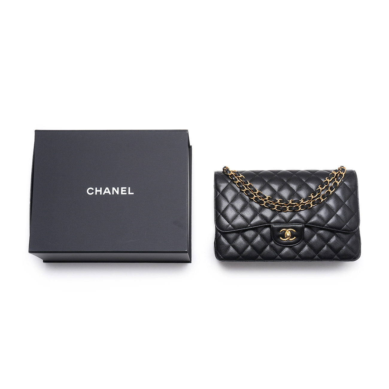 CHANEL(USED)샤넬 캐비어 클래식 라지 플랩백