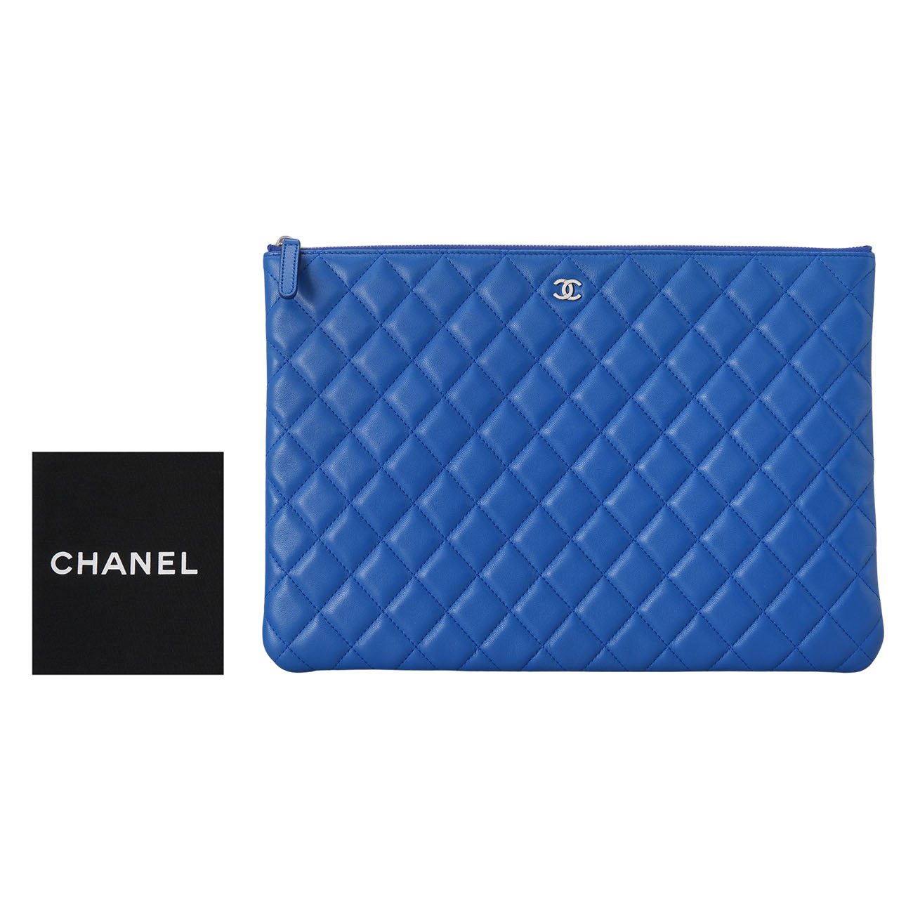 CHANEL(USED)샤넬 램스킨 클래식 클러치 라지