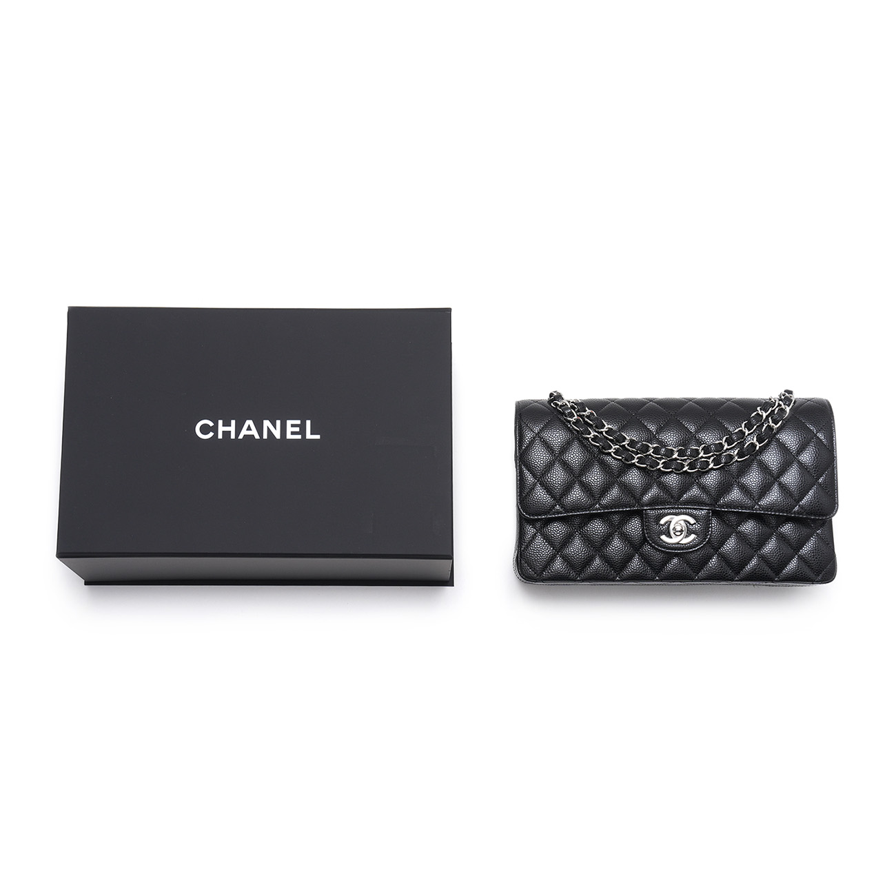 CHANEL(USED)샤넬 캐비어 클래식 미듐 플랩백