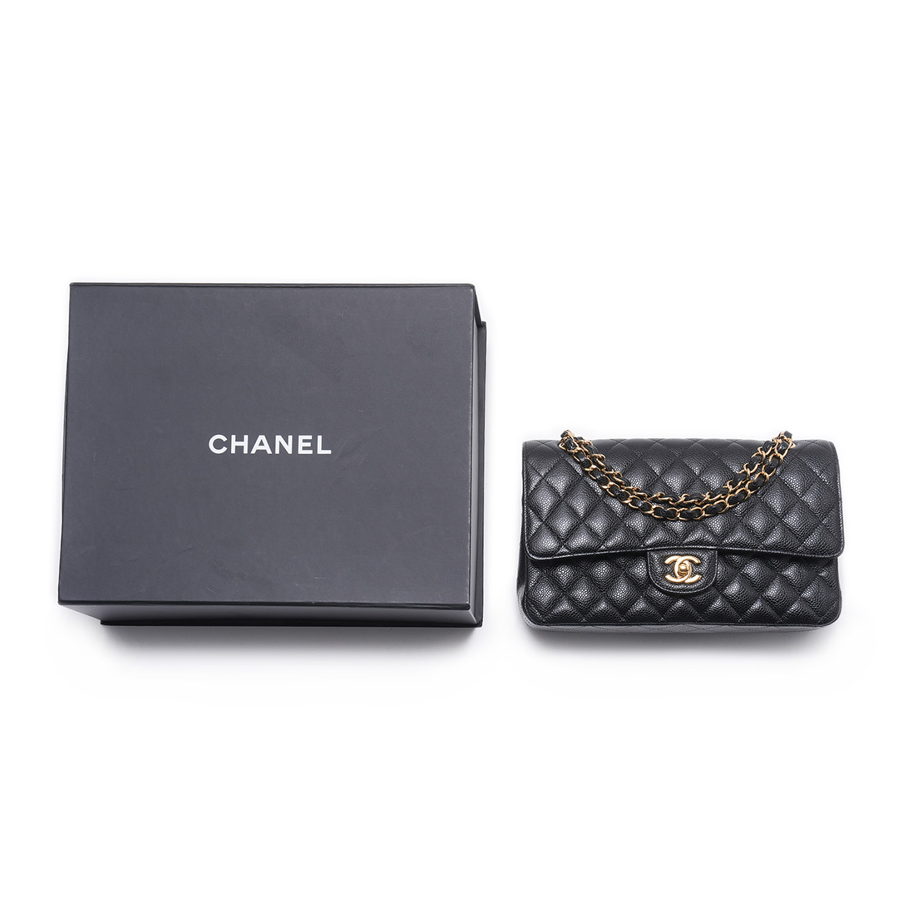 CHANEL(USED)샤넬 캐비어 클래식 미듐 플랩백