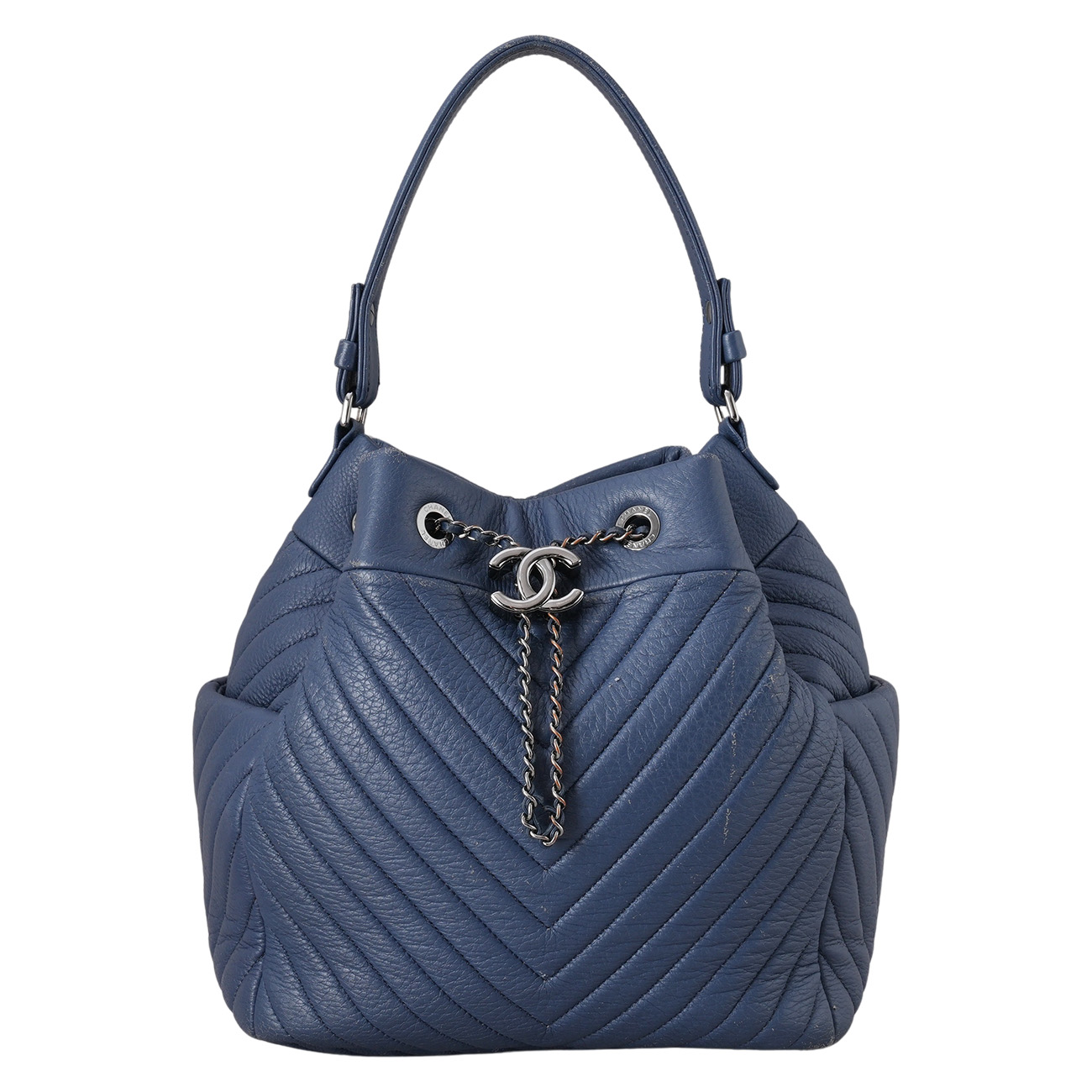 CHANEL(USED)샤넬 시즌 드로스트링 버킷