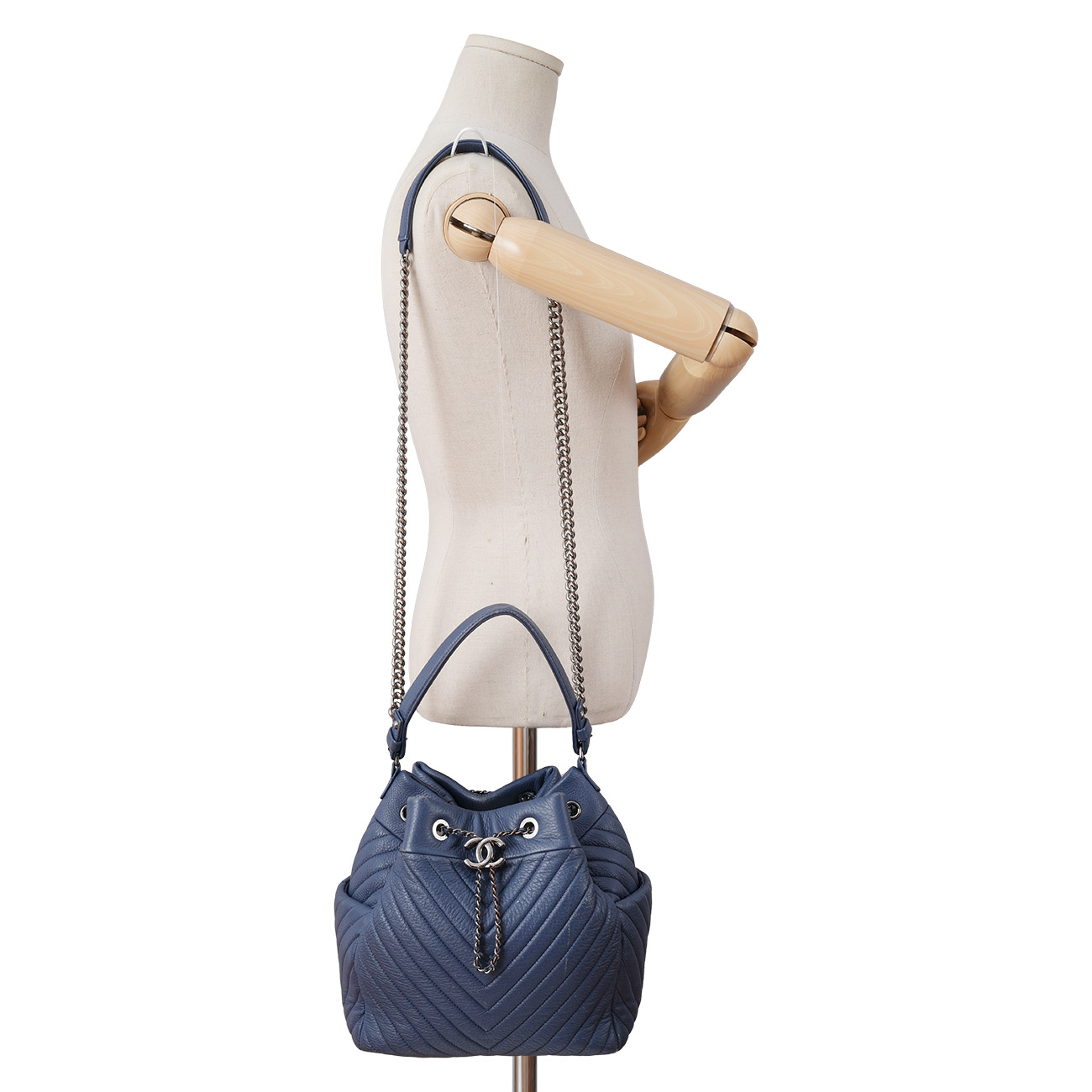 CHANEL(USED)샤넬 시즌 드로스트링 버킷
