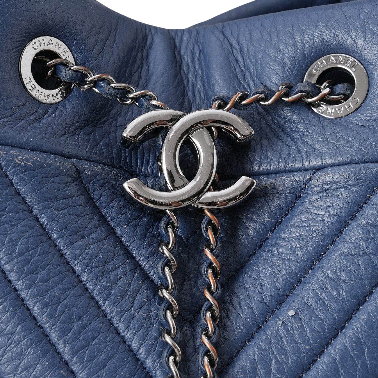CHANEL(USED)샤넬 시즌 드로스트링 버킷