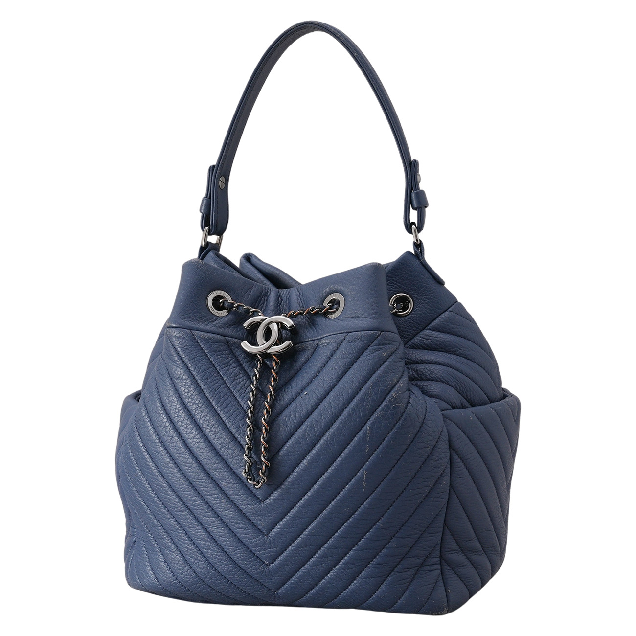 CHANEL(USED)샤넬 시즌 드로스트링 버킷
