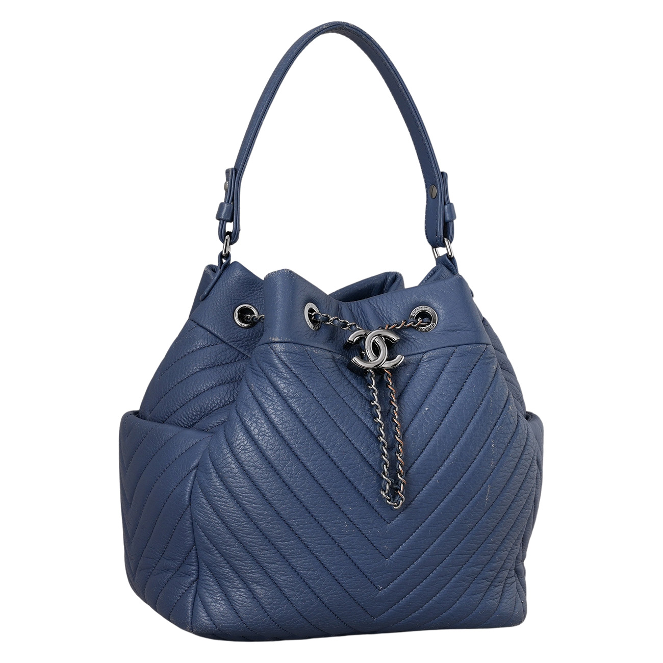 CHANEL(USED)샤넬 시즌 드로스트링 버킷