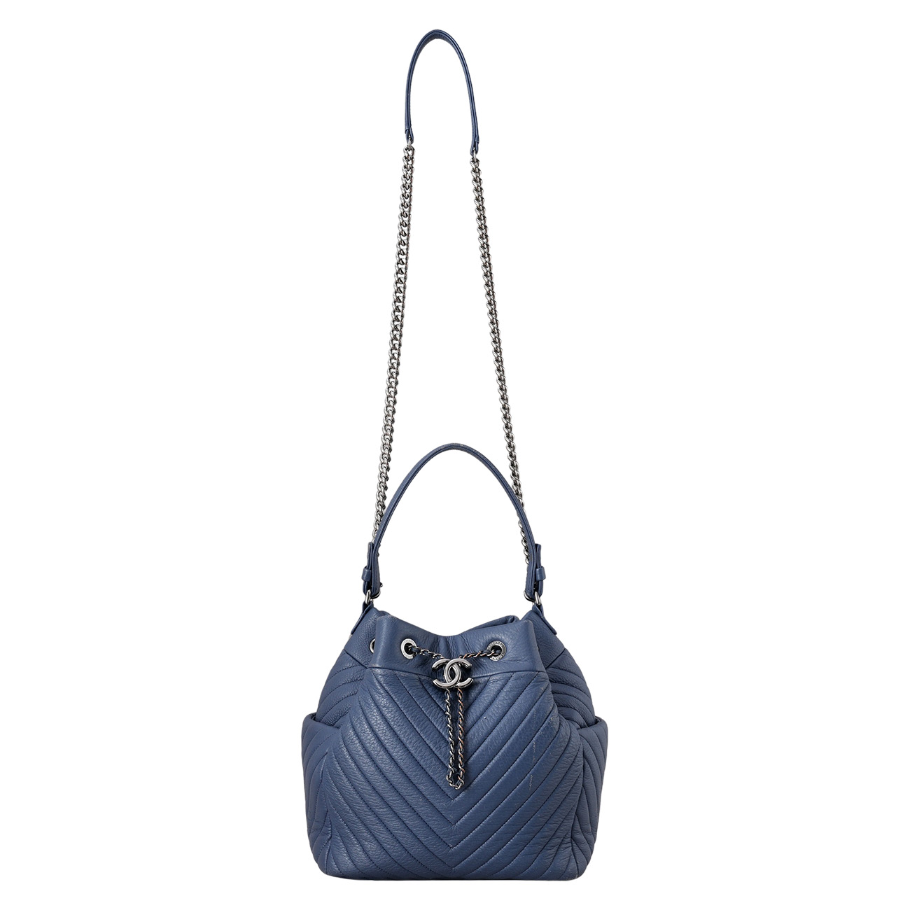 CHANEL(USED)샤넬 시즌 드로스트링 버킷