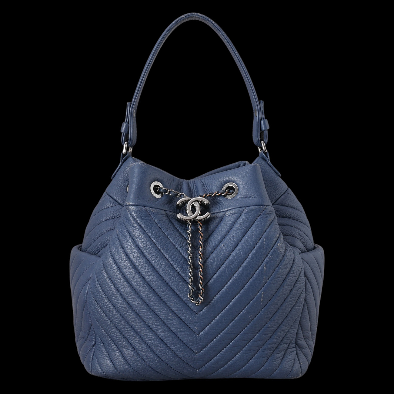 CHANEL(USED)샤넬 시즌 드로스트링 버킷