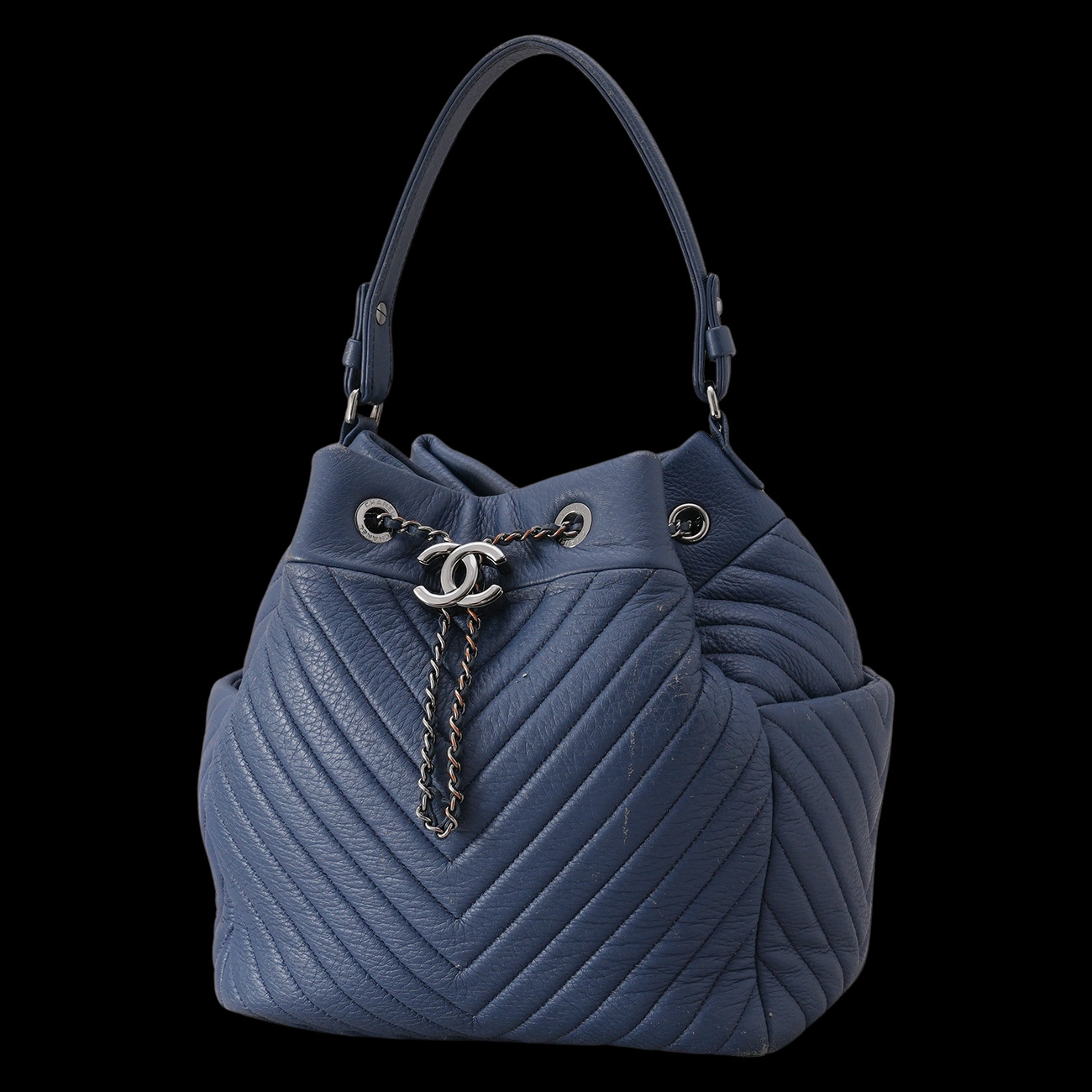 CHANEL(USED)샤넬 시즌 드로스트링 버킷