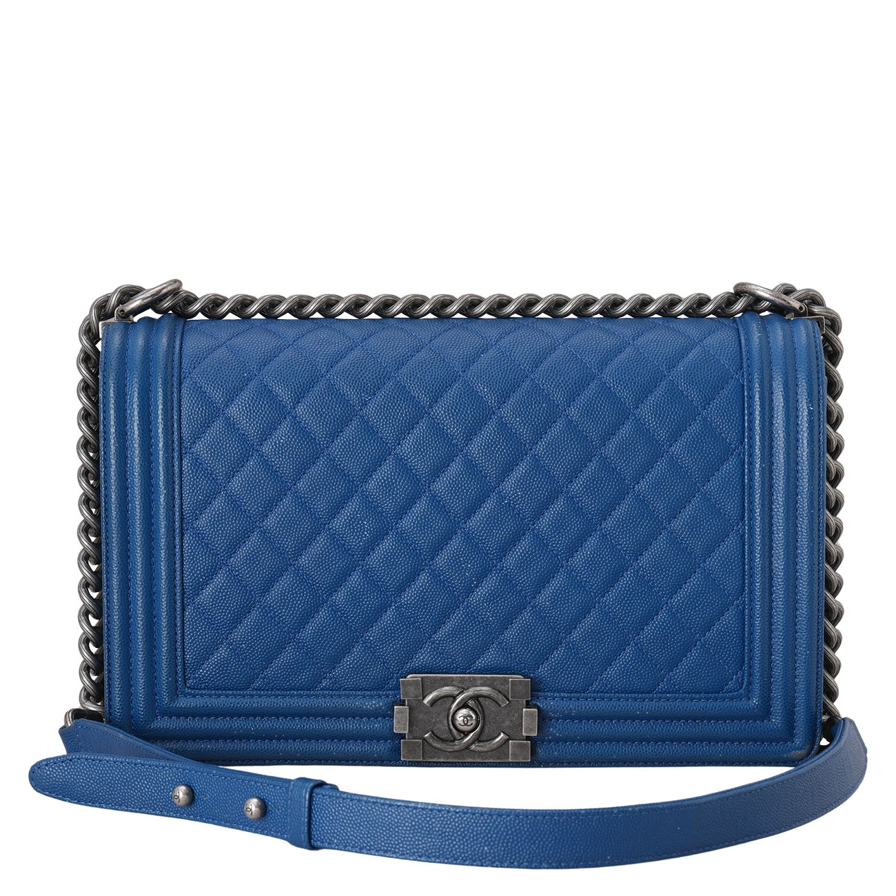 CHANEL(USED)샤넬 A92193 캐비어 보이샤넬 뉴미듐 플랩백