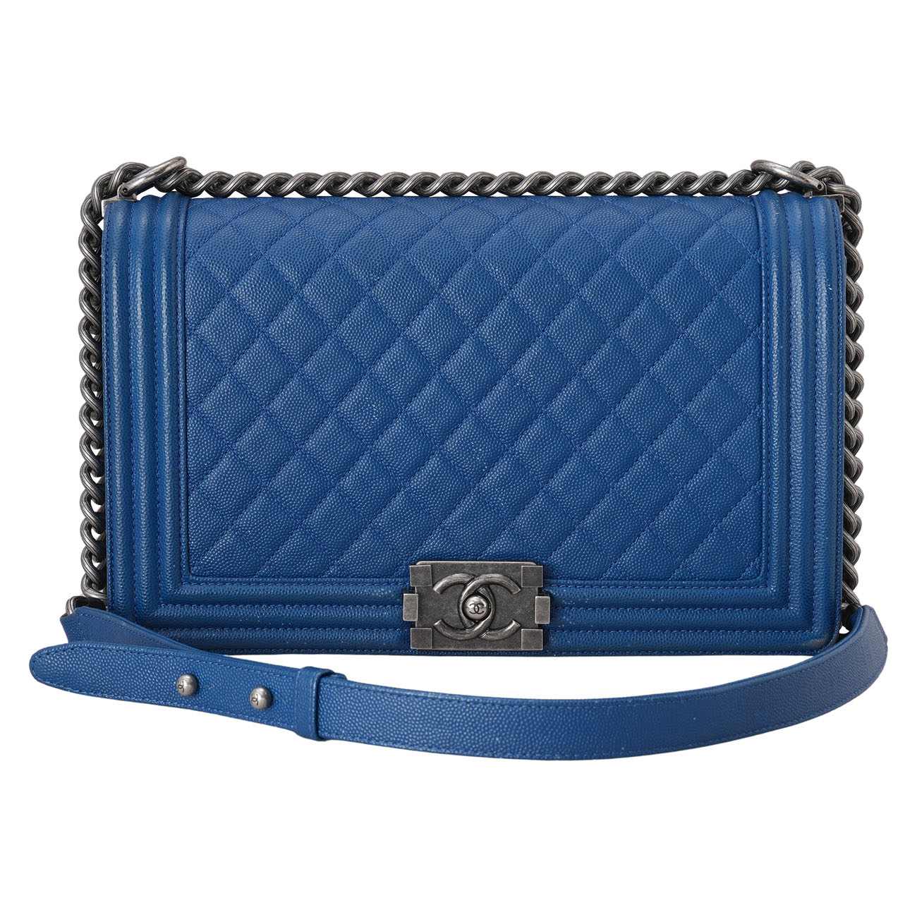 CHANEL(USED)샤넬 A92193 캐비어 보이샤넬 뉴미듐 플랩백