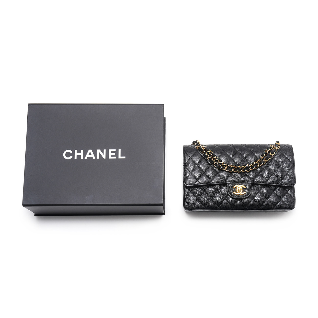 CHANEL(USED)샤넬 캐비어 클래식 미듐 플랩백