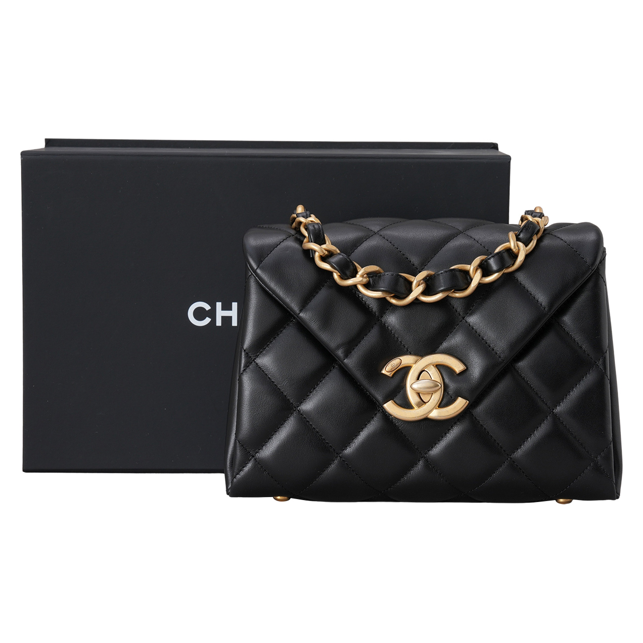 CHANEL(USED)샤넬 시즌 CC로고 체인 백