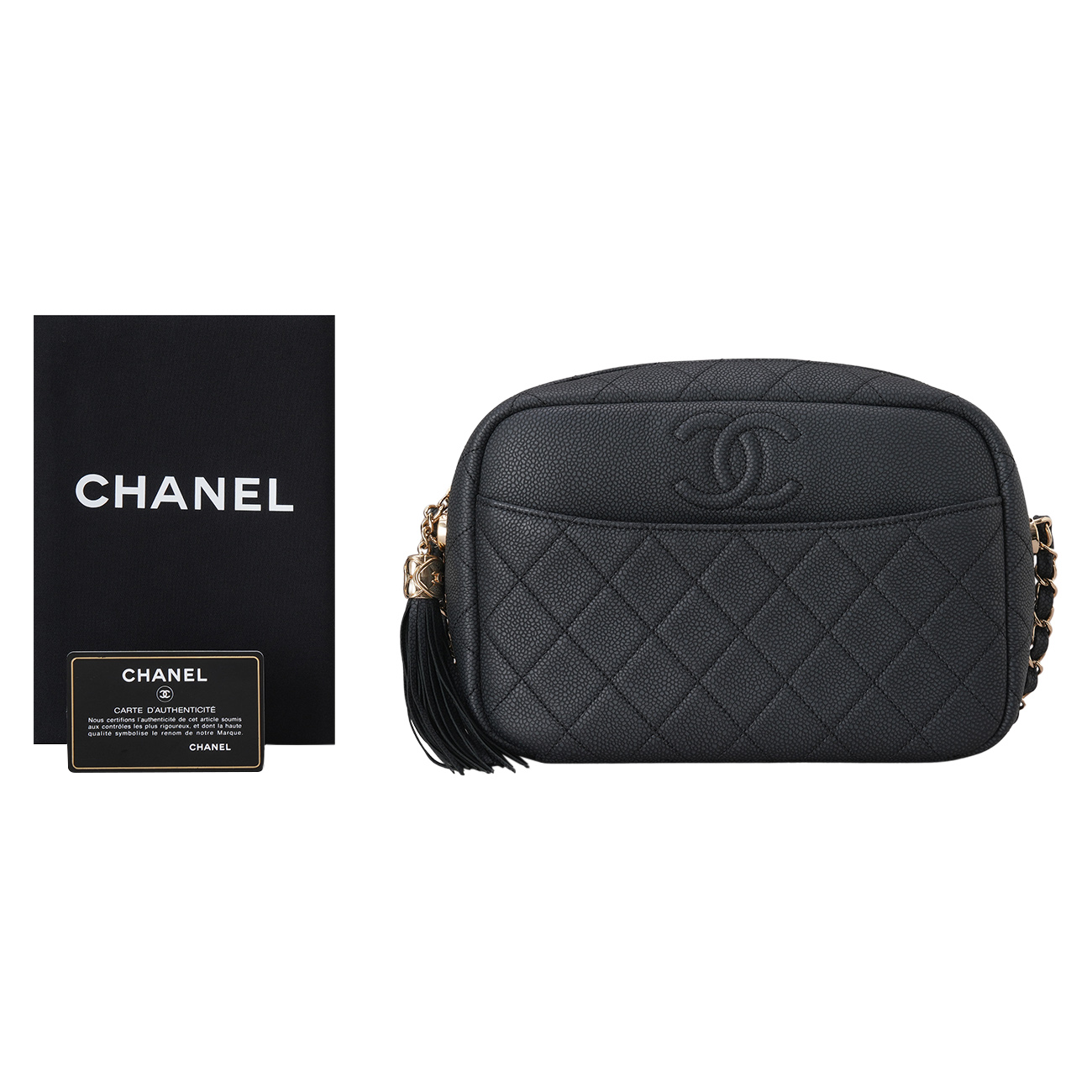 CHANEL(USED)샤넬 cc로고 테슬 카메라백