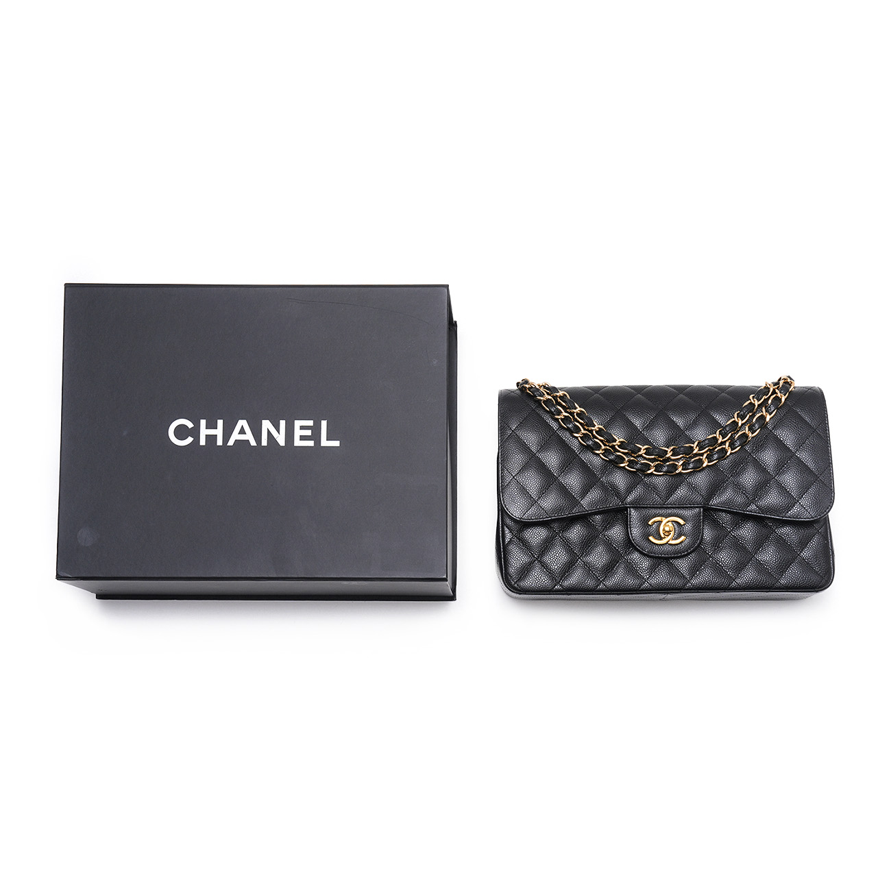 CHANEL(USED)샤넬 캐비어 클래식 라지 플랩백