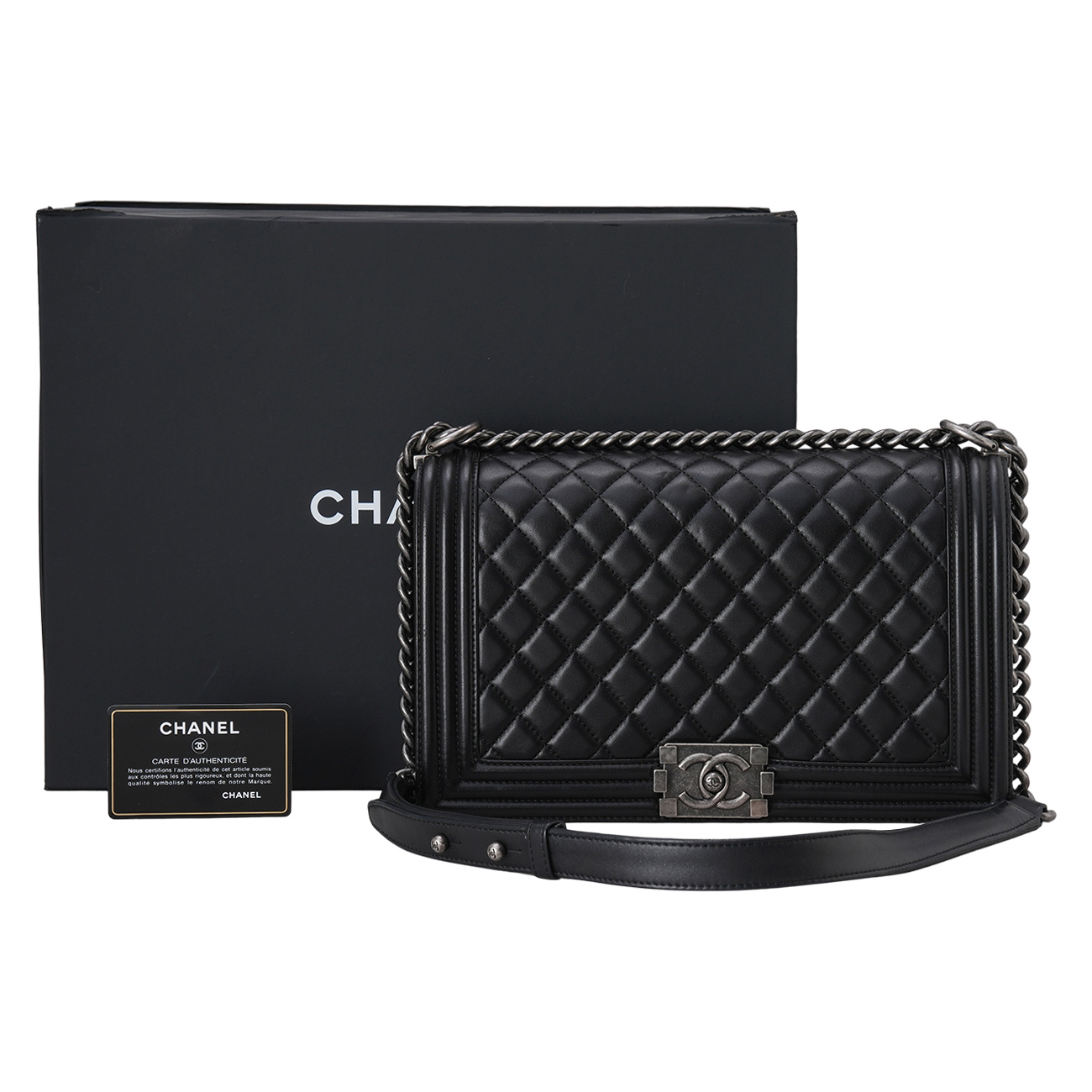 CHANEL(USED)샤넬 A92193 보이백 뉴미듐