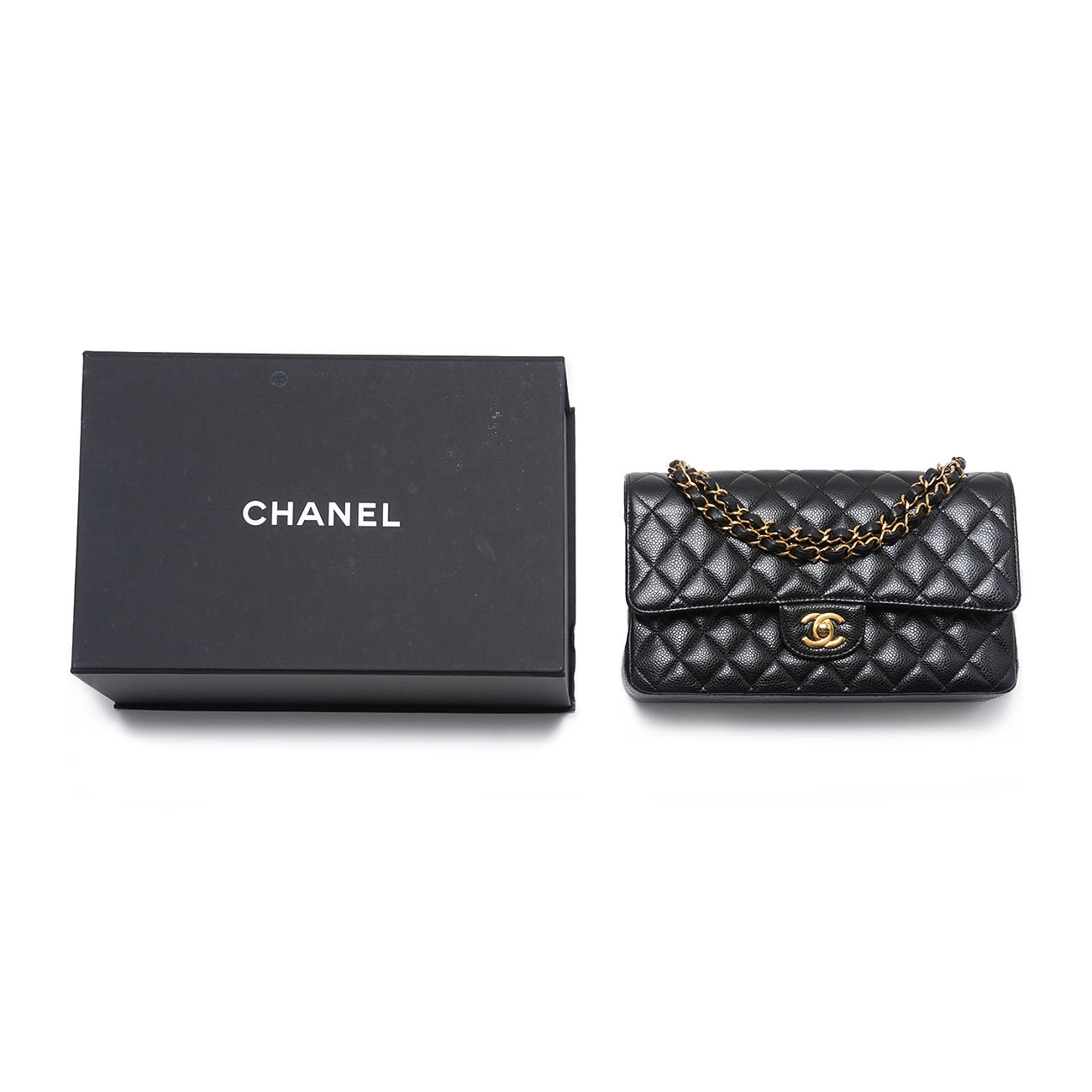 CHANEL(USED)샤넬 캐비어 클래식 미듐 플랩백