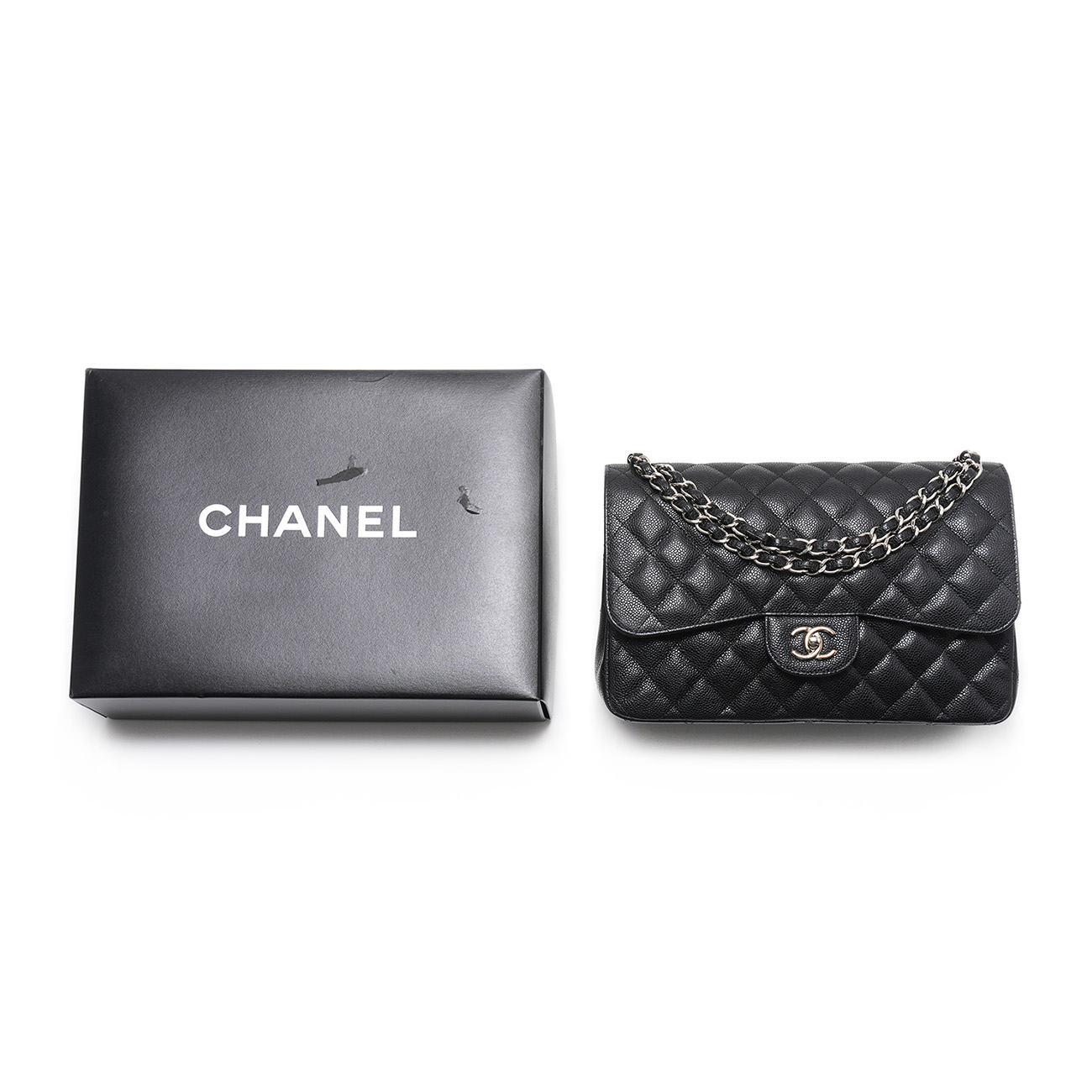 CHANEL(USED)샤넬 캐비어 클래식 라지 플랩백