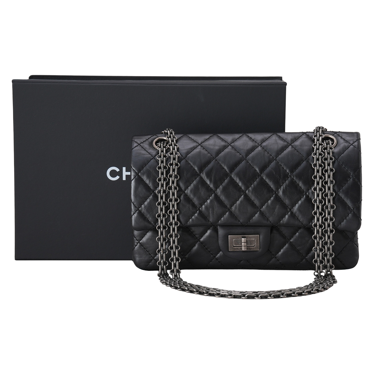 CHANEL(USED)샤넬 A37586 2.55 빈티지 24 플랩백