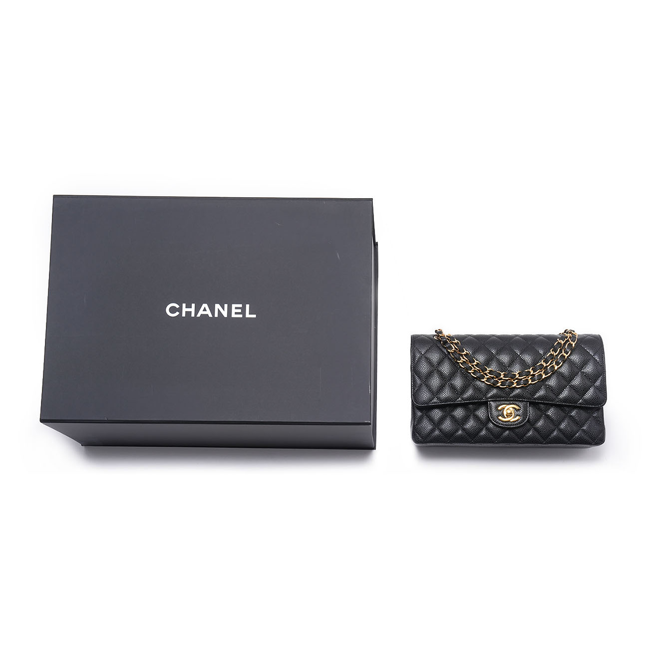 CHANEL(USED)샤넬 캐비어 클래식 미듐 플랩백