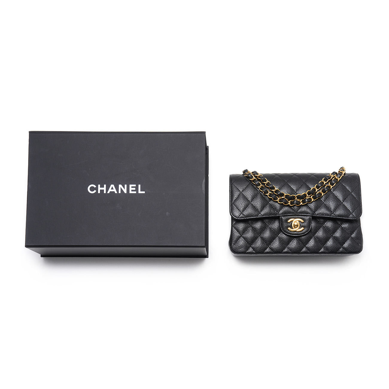 CHANEL(USED)샤넬 캐비어 클래식 스몰 플랩백