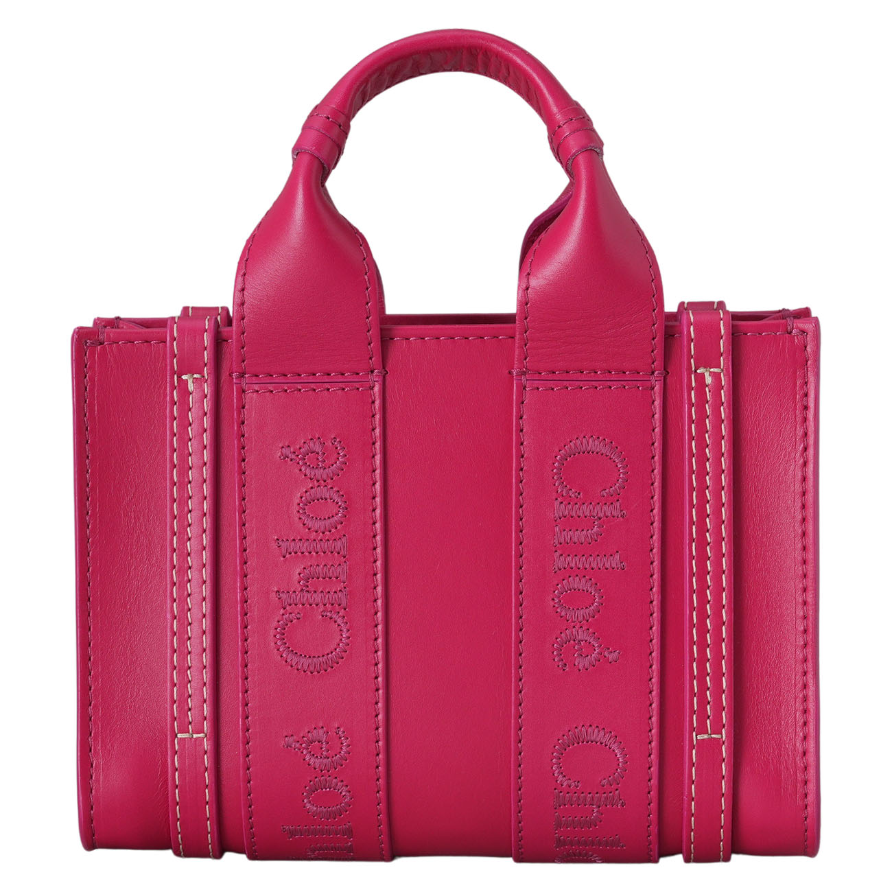 CHLOE(USED)끌로에 레더 우디 미니
