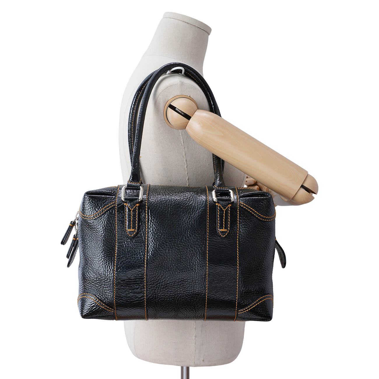 FENDI(USED)펜디 8BL095 샤이니 카프 보스턴백