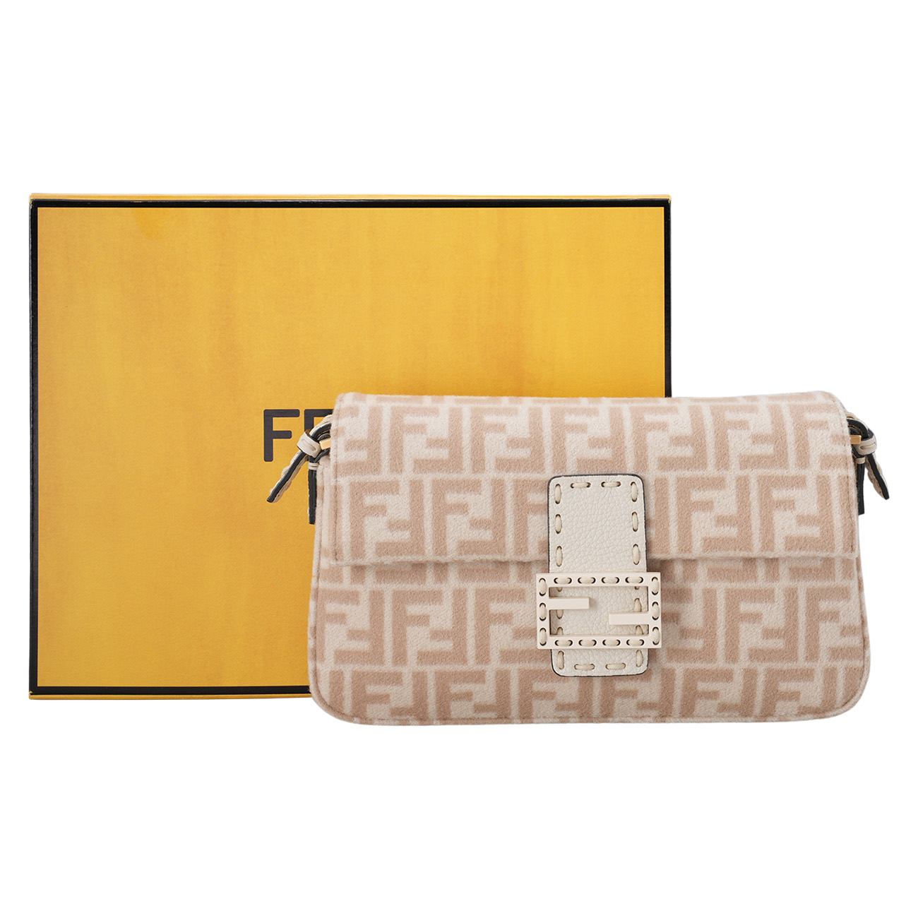 FENDI(USED)펜디 8BR792 패브릭 바게트백