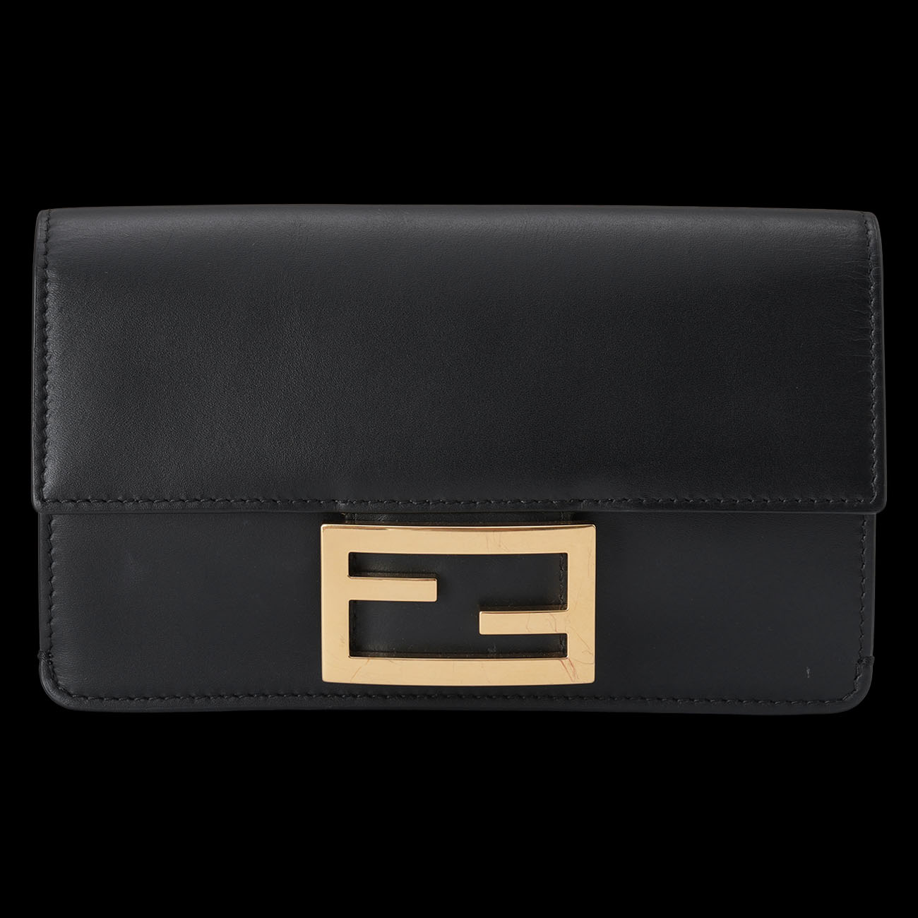 FENDI(USED)펜디 플랫 바게트 숄더백