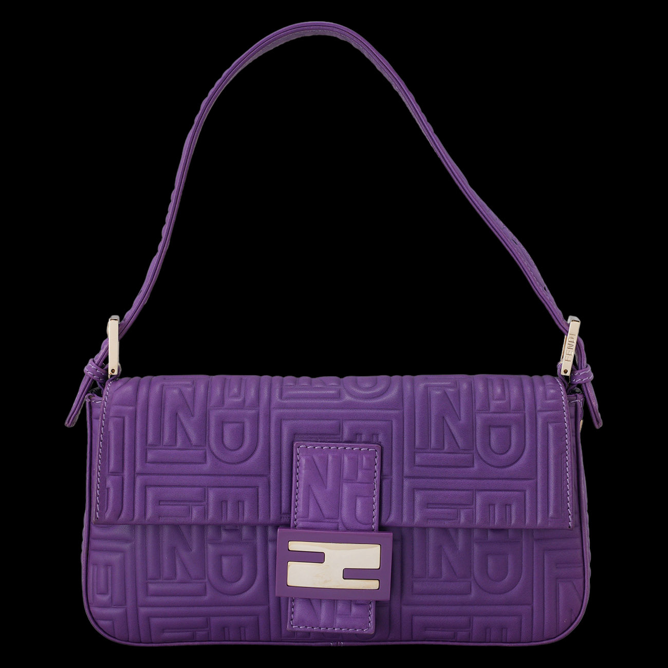 FENDI(USED)펜디 레더 바게트 숄더백