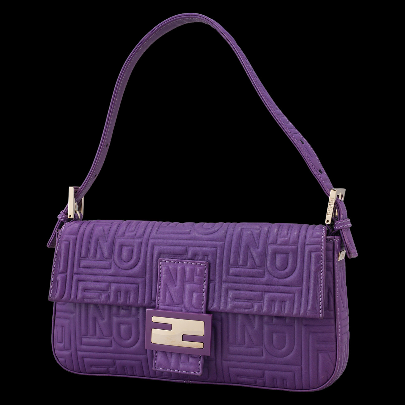 FENDI(USED)펜디 레더 바게트 숄더백