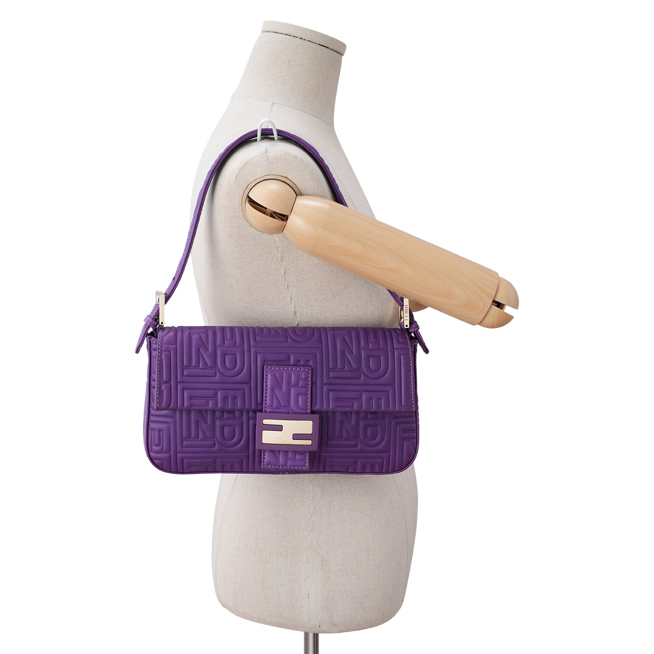 FENDI(USED)펜디 레더 바게트 숄더백