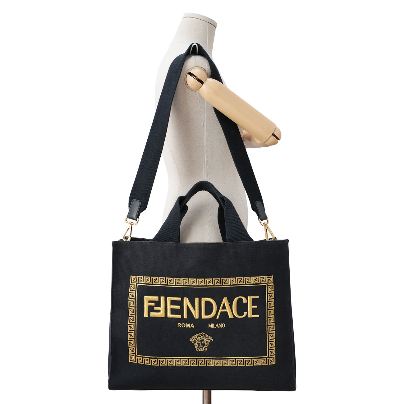 FENDI(USED)펜디X베르사체 선샤인 토트백