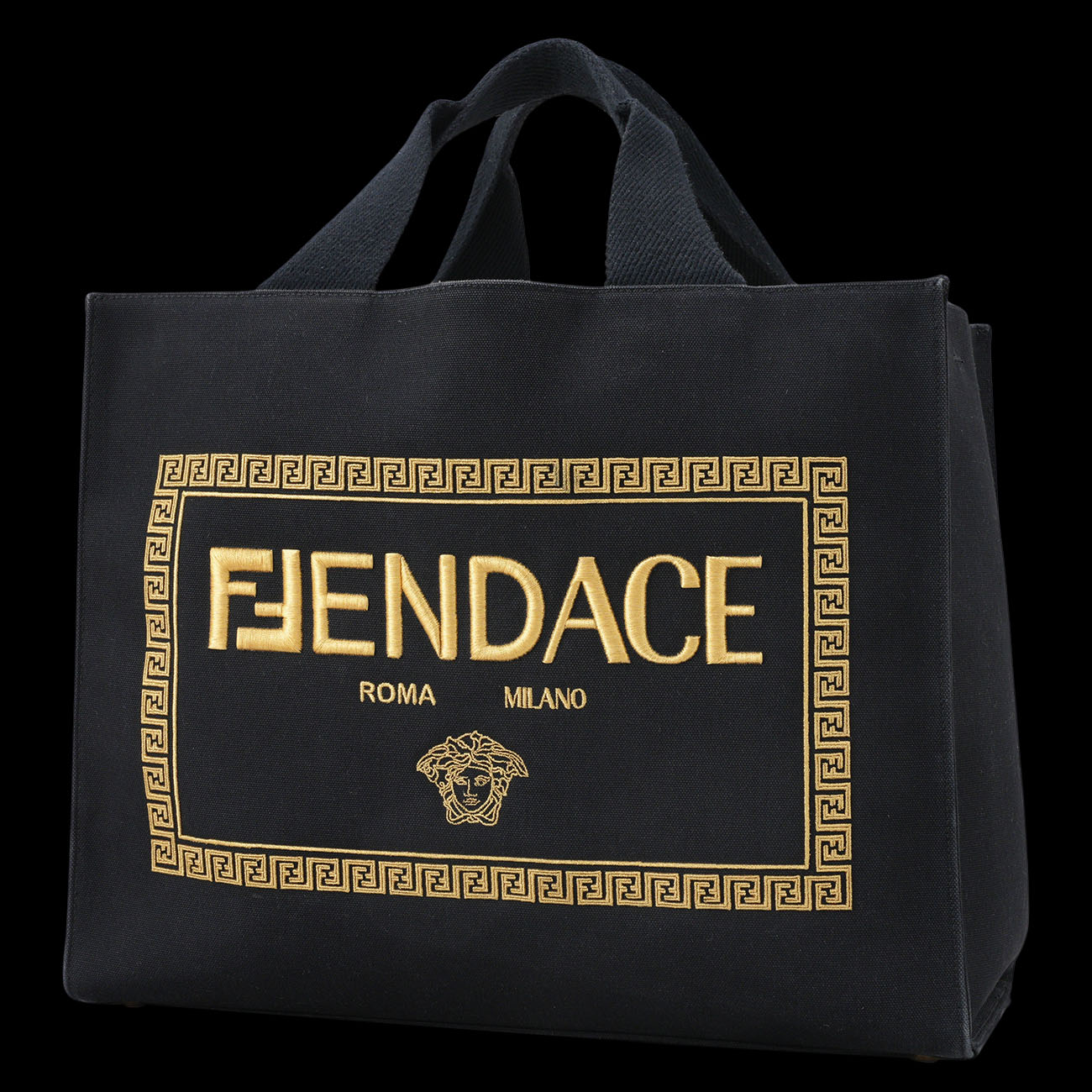 FENDI(USED)펜디X베르사체 선샤인 토트백