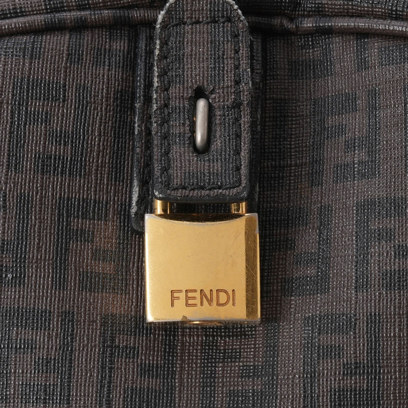 FENDI(USED)펜디 8BL098 FF 패브릭 보스턴 백