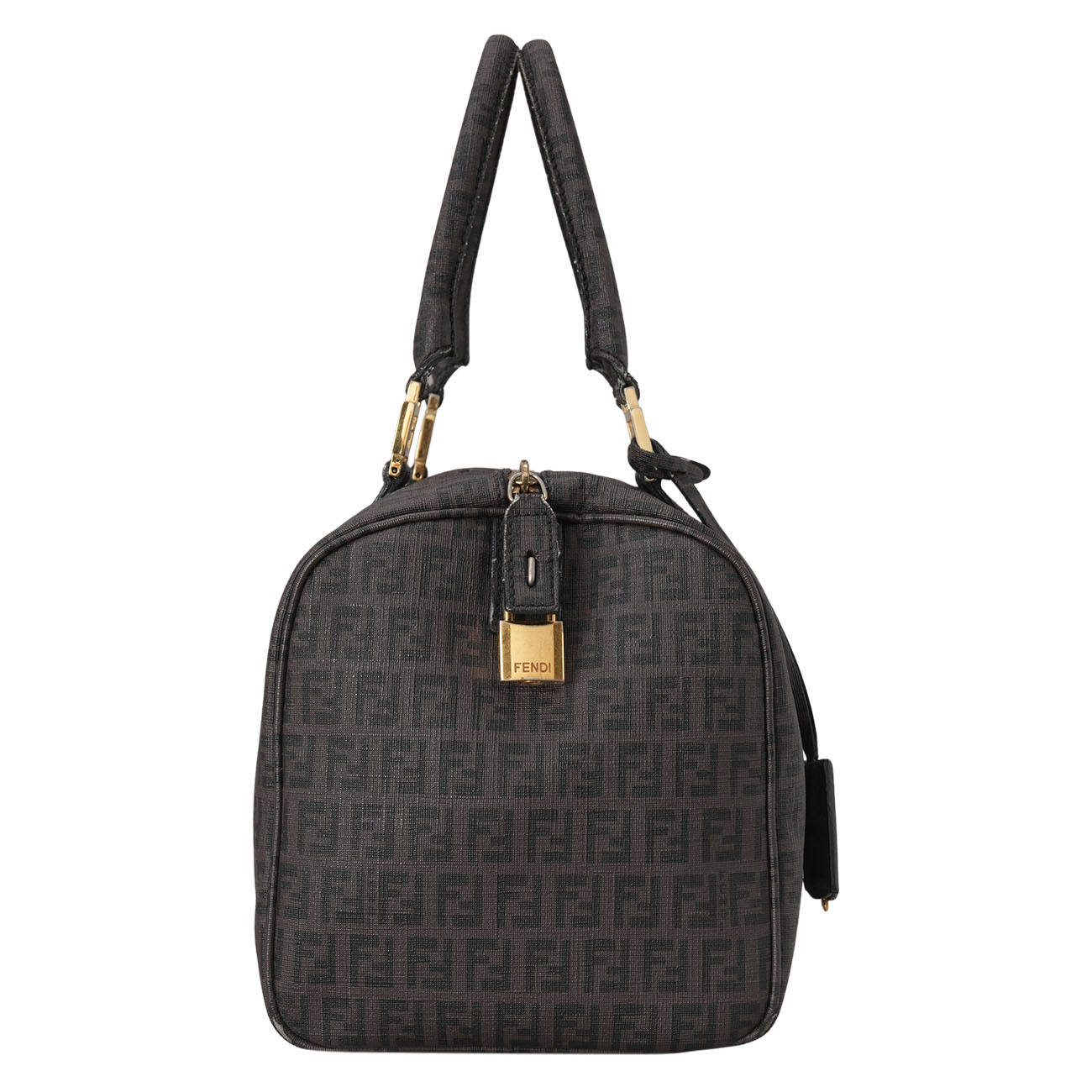 FENDI(USED)펜디 8BL098 FF 패브릭 보스턴 백