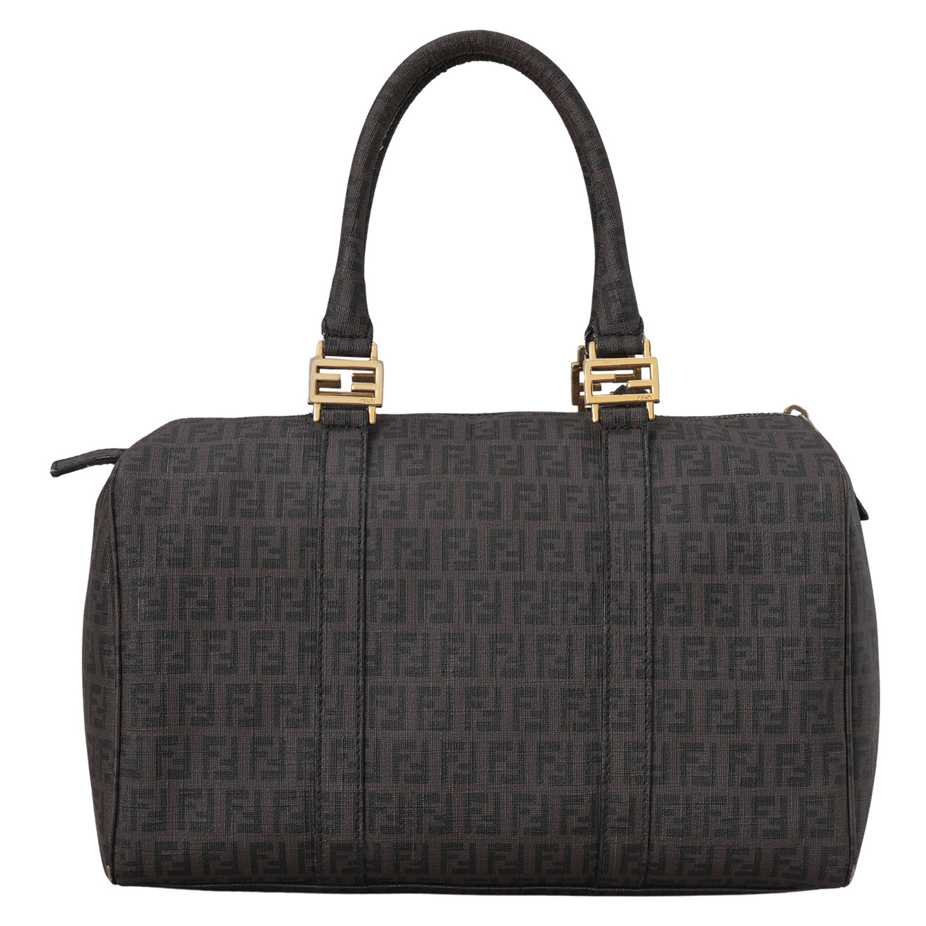 FENDI(USED)펜디 8BL098 FF 패브릭 보스턴 백